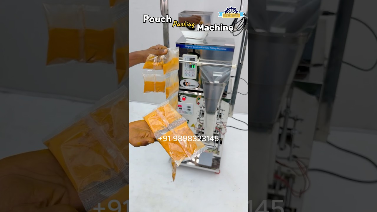 Automatic Powder Packing Machine 🔥 | Automatic Pouch Packing Machine with Ribbon Batch Coder