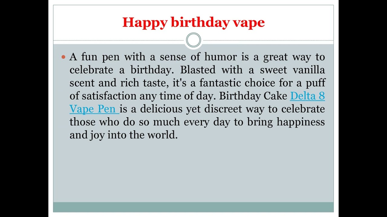 Buy Delta 8 Birthday Cake Online