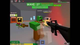 Reaching wave 30 on zombie attack! Killing more then 80 zombies! - Roblox Zombie Attack