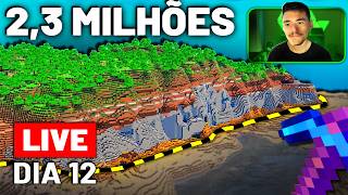 AO VIVO Quebrando a MAIOR MONTANHA do Minecraft | DIA 12