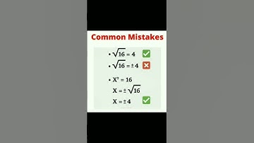 Common mistakes in calculating square roots. #maths#lunchbreak#squareroot#roots#perfectnumber