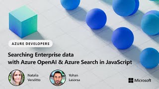 Searching Enterprise data with Azure OpenAI & Azure Search in JavaScript