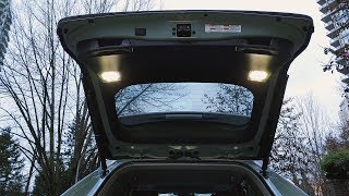 Toyota RAV4 (20192024): Trunk Cargo Bright LED Lights Install In The Rear Hatch Door.