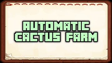 Automatic Cactus Farm | Vanilla Minecraft 1.8 Tutorial