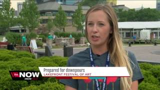 Lakefront Festival of Art ready rain or shine