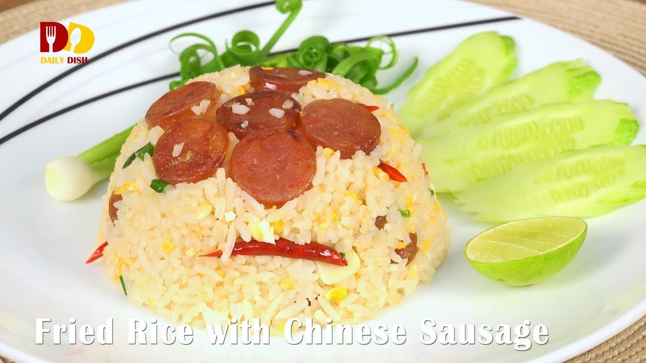 Fried Rice with Chinese Sausage | Thai Food | Khao Pad Goon Cheang | ข้าวผัดกุนเชียง