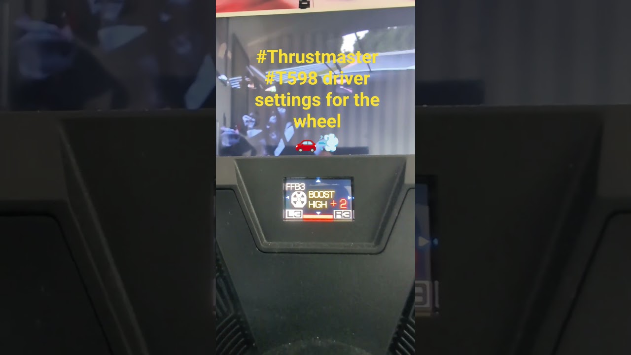 Thrustmaster T598 settings for GT7 