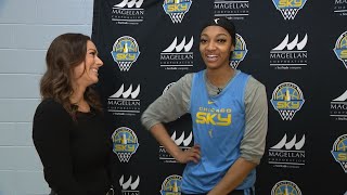 Angel Reese on not televising debut, wanting Michael Jordan to come to Sky game Resimi