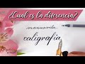 🌺 DIFERENCIAS entre CALIGRAFÍA MANUSCRITA Y ARTÍSTICA