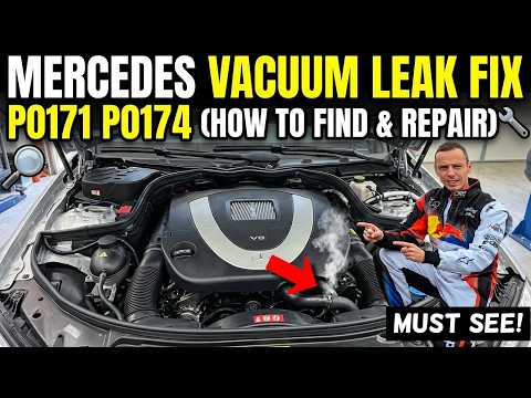 How to Find and Repair Mercedes Vacuum Hose Leaks (P0171 P0174 Fix)