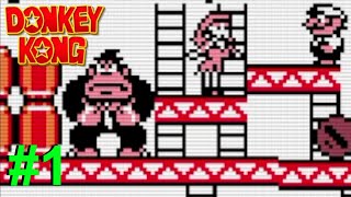 Donkey Kong PART 1 Gameplay Walkthrough - GameBoy / Android / iOS (Classic Boy) screenshot 5
