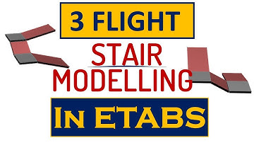 3 FLIGHT Stair modeling in ETABS