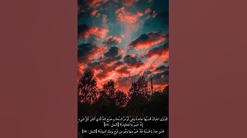 ﴿وَتَرَى الجِبالَ تَحسَبُها جامِدَةً وَهِيَ تَمُرُّ مَرَّ السَّحابِ .... ﴾ القارئ اسلام صبحي