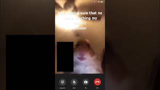 Just Making Sure That No Ones Touching My Electric Scooter