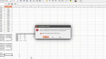 Regression  analysis in Excel or Calc - 1