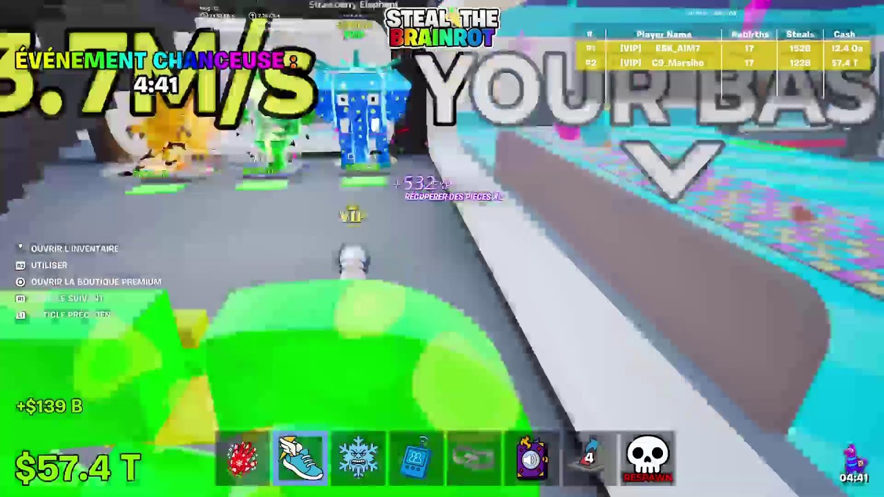 Fortnite steal the brainrot je full index normal gold diamond Rainbow et trade