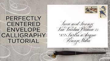 Perfectly Centered All-Occasion or Wedding Calligraphy Envelope Tutorial