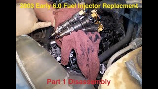 2003 Ford F450 6.0 Replacing All Fuel Injectors Part 1