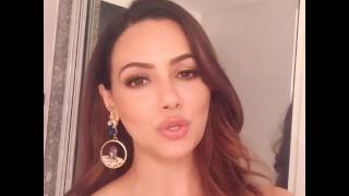 Sana Khan Wishes Asma Gulzar for Stardust Global Icon Awards 2017 in NewYork.