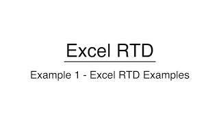 Excel RTD - MEX NexGen MT4 www.mexexchange.com
