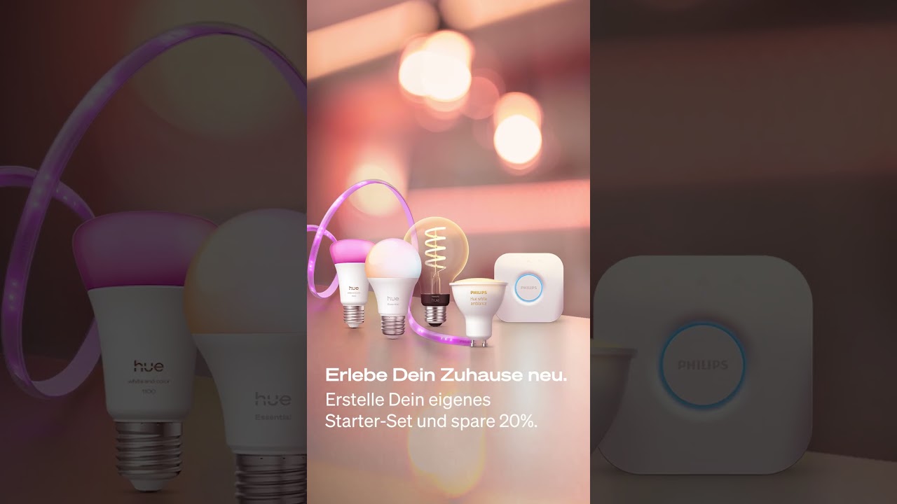 Erstelle Dein eigenes Starter-Set mit Hue und spare 20%