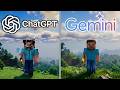 ChatGPT vs Gemini: Making Minecraft From Zero 🔥