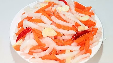 Cách làm CỦ CẢI NGÂM CHUA NGỌT giòn ngon đơn giản để được lâu - Bếp Nhà Hoàng