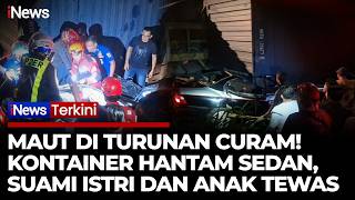Download Lagu Dramatis! Evakuasi Truk Kontainer Timpa Mobil, Pasutri dan Anak Tewas | iNews Terkini MP3
