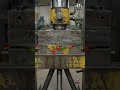 Hydraulic press vs. Candy Wroms . Real-time compression test. ⚙️📉 #satisfying #hydraulicpress