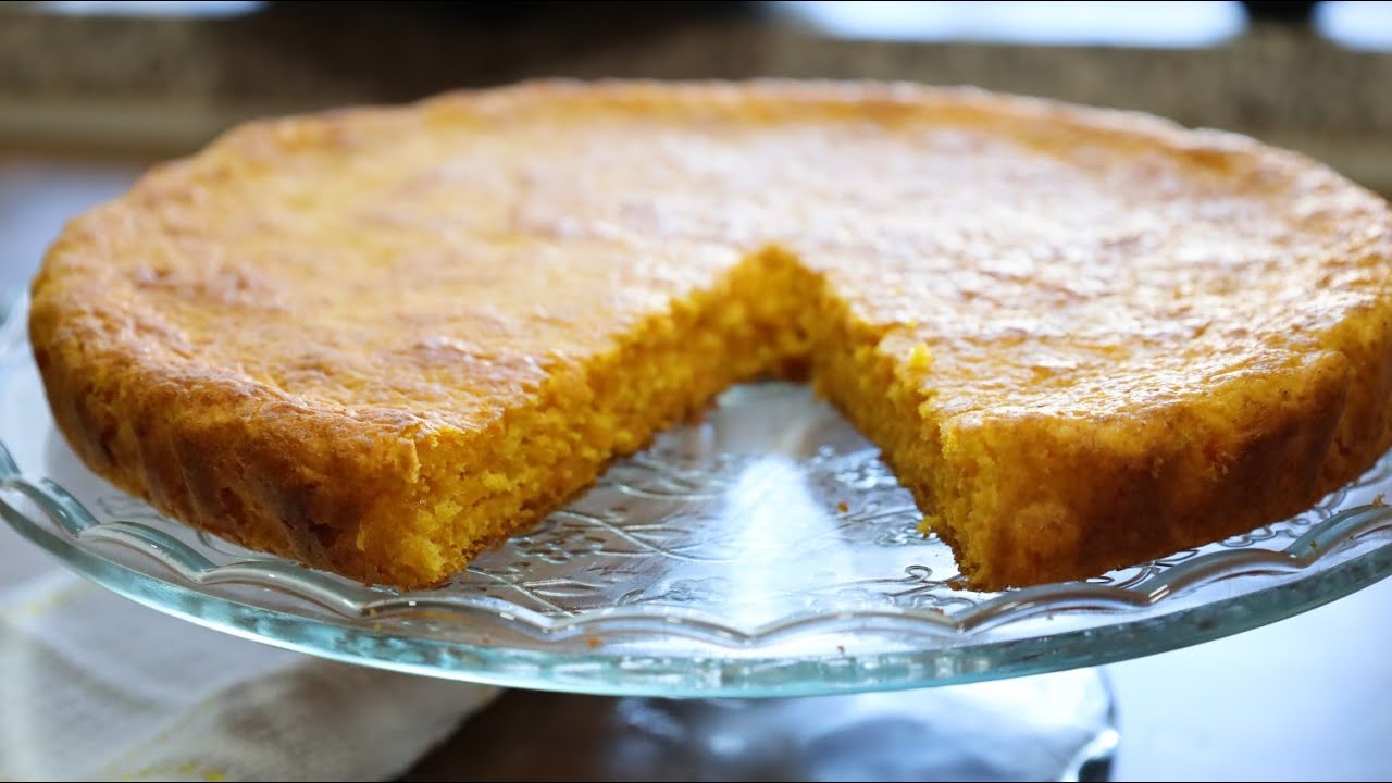 Tarte de cenoura só uma colher de medida