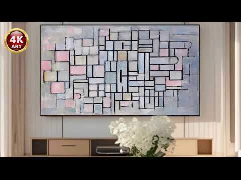 Piet-Mondrian - Composition_No_VI - 2 Hour Silent Screensaver for Your TV
