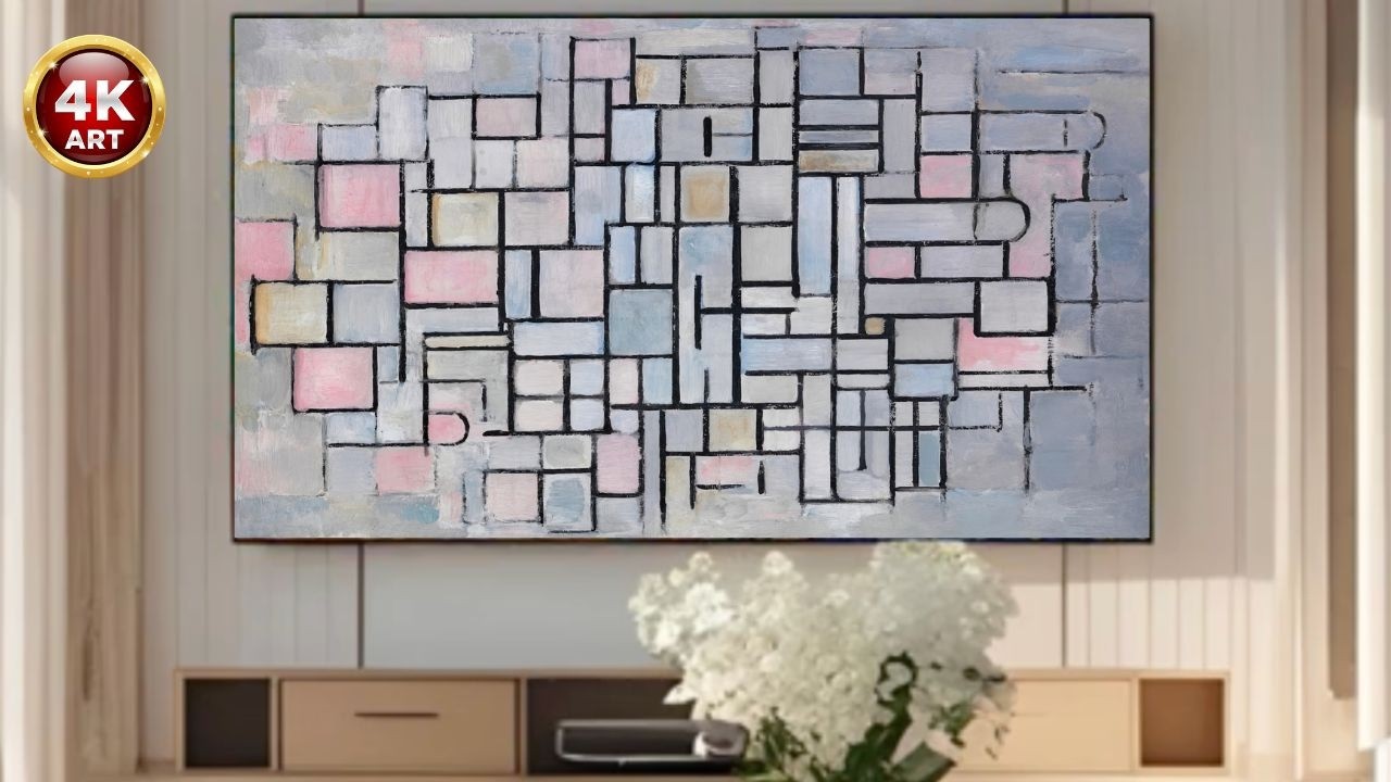 Piet-Mondrian - Composition_No_VI - 2 Hour Silent Screensaver for Your TV