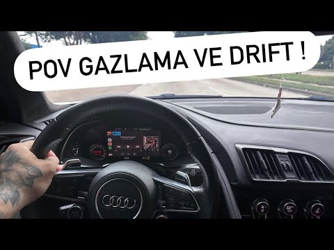 POV Yagmurda drift + R8 Gazlama | cars and coffee’ye gittik .