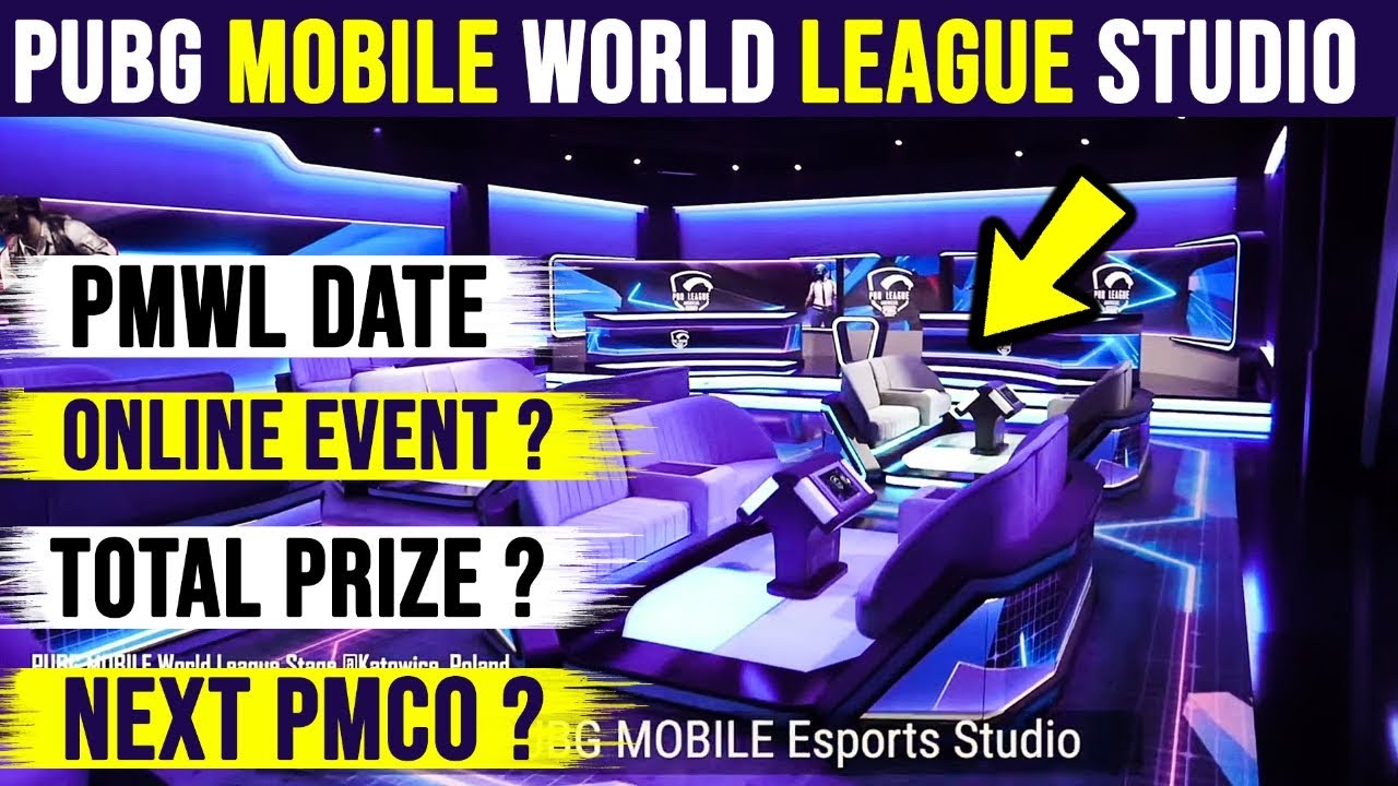 😍PUBG MOBILE WORLD LEAGUE DATE & STUDIO !! PMWL ONLINE EVENT ?