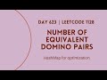 Day 623 - 1128. Number of Equivalent Domino Pairs | Brute Force | HashMap for Optimization