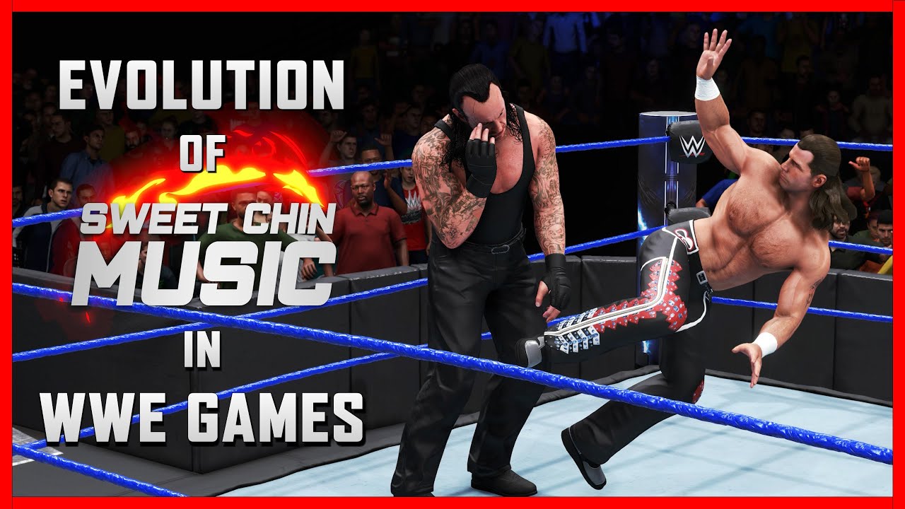 Evolution of Sweet Chin Music in WWE games! (1998 2023) (Shawn