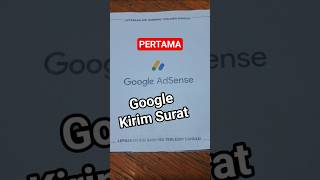 Google kirim surat #sunarsihsugeng #adsense #google #googleadsense