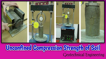 Unconfined Compression Strength of Soil || Geotechnical Engineering || @CreativeDesignZone