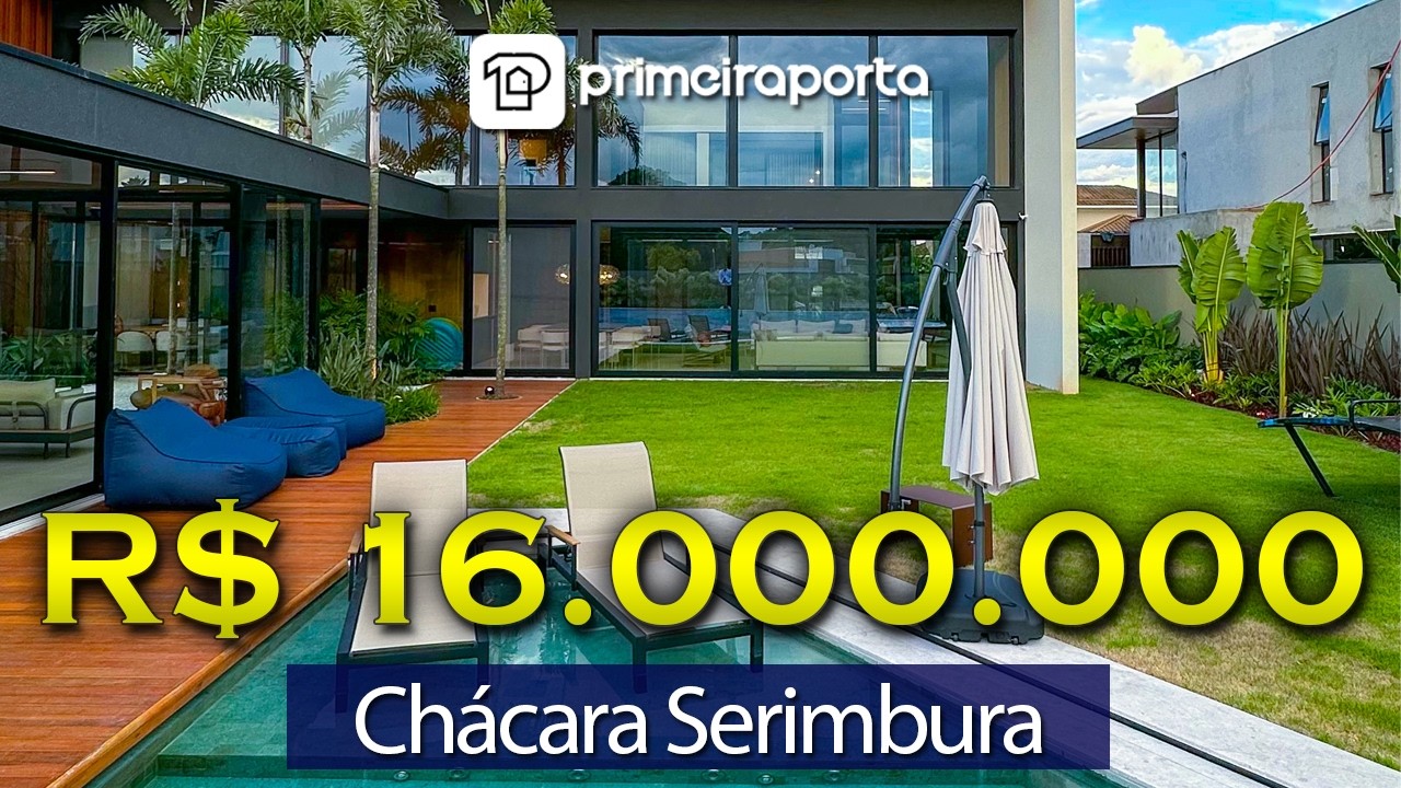 CASA DE LUXO NO CONDOMÍNIO CHÁCARA SERIMBURA EM SÃO JOSÉ DOS CAMPOS, IMÓVEL ÚNICO E EXCLUSIVO!