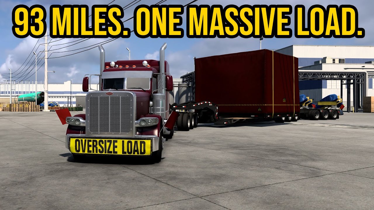 Hauling a Massive Oversize Load for 93 Miles | Peterbilt 389