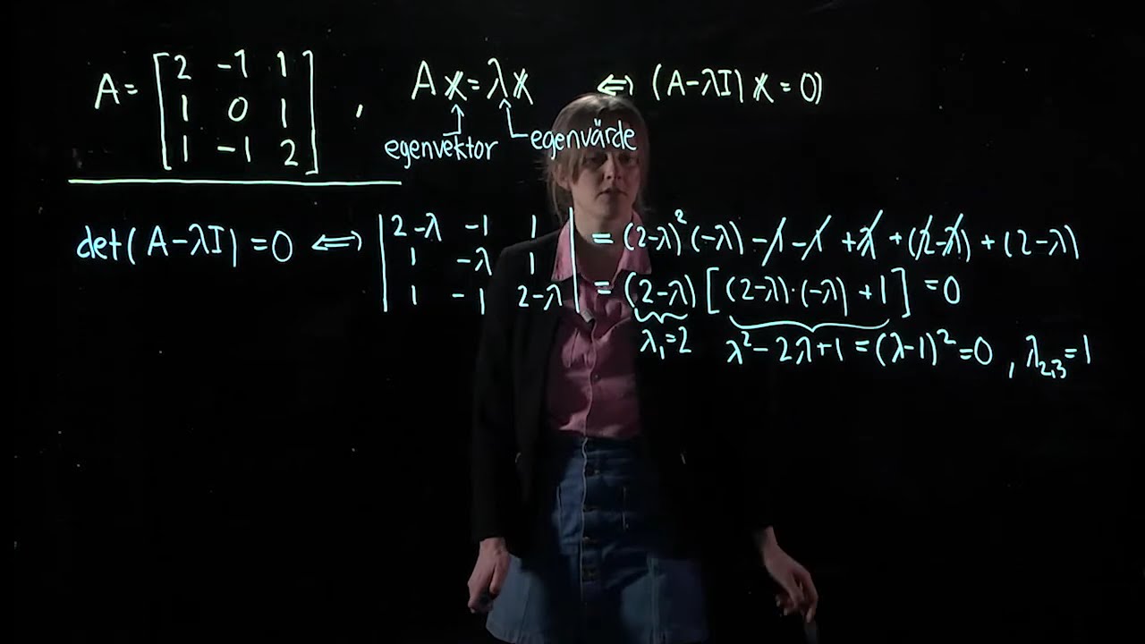 33. Egenvärden och egenvektorer