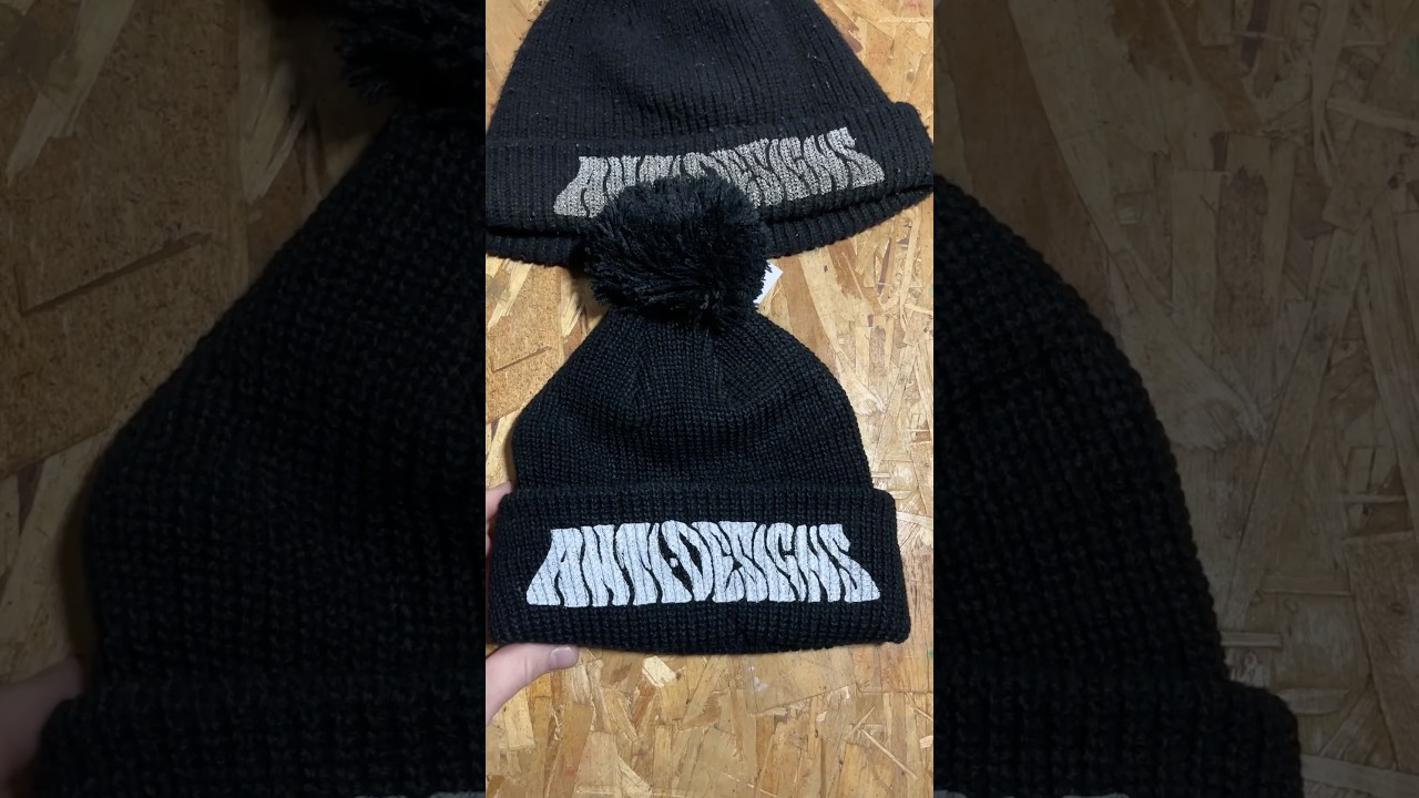 Screen printed beanies using 