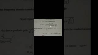 Bode Plot of quadratic poles