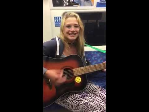 Chloe Castro singing on the underground (original song)
