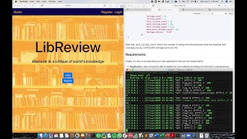 CS50 Project 1 Showcase - LibReview: a book reviewing website!