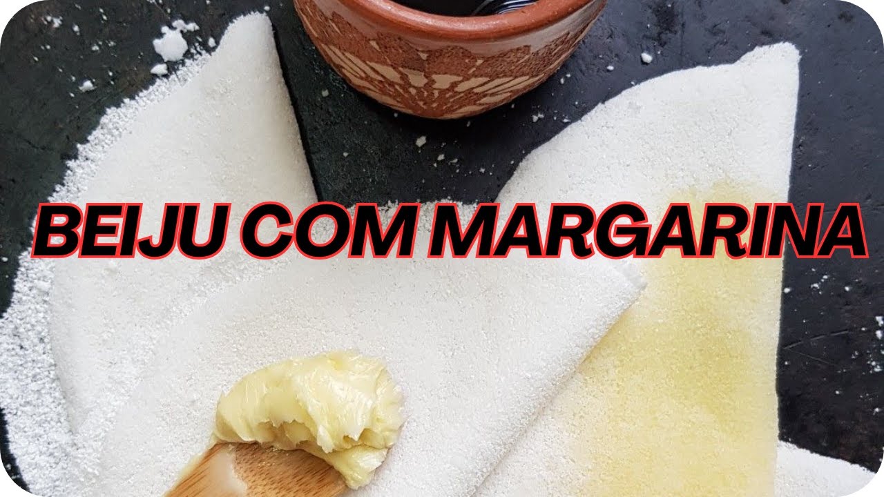 como fazer a tapioca /beiju com margarina o sabor simples que representa o nordeste.