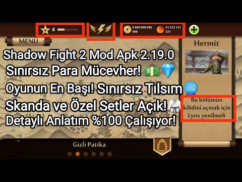 Shadow Fight 2 2.28.0 Mod Apk Sınırsız Para Mücevher Tılsım Kaynağı Skanda ve Tüm Özel Setler Açık!