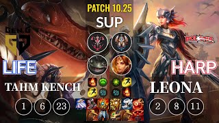 GEN Life Tahm Kench vs KT Harp Leona Sup - KR Patch 10.25