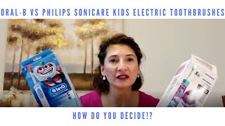 OralB VS Philips Sonicare Kids Electric Toothbrushes: How Do You Decide!?