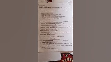 Paper of Mathematics J3 (Number theory) 4th semester Kashmir university nep batch 2022